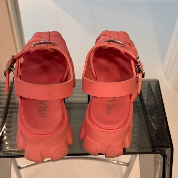 Prada Women's Coral Sandals - Picture 3 of 4